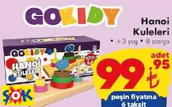 GOKİDY HANOİ KULELERİ OYUNCAK